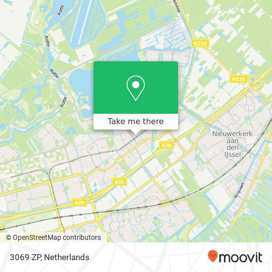 3069 ZP, 3069 ZP Rotterdam, Nederland kaart