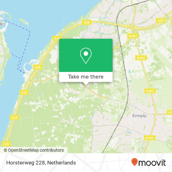 Horsterweg 228, Horsterweg 228, 3853 JH Ermelo, Nederland kaart