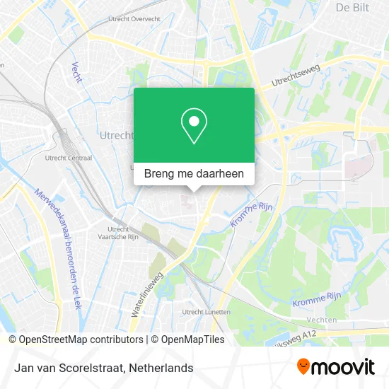 Jan van Scorelstraat kaart