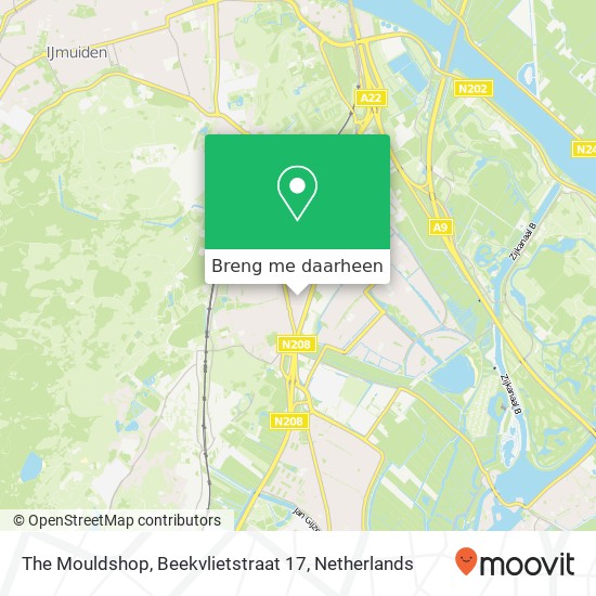 The Mouldshop, Beekvlietstraat 17 kaart