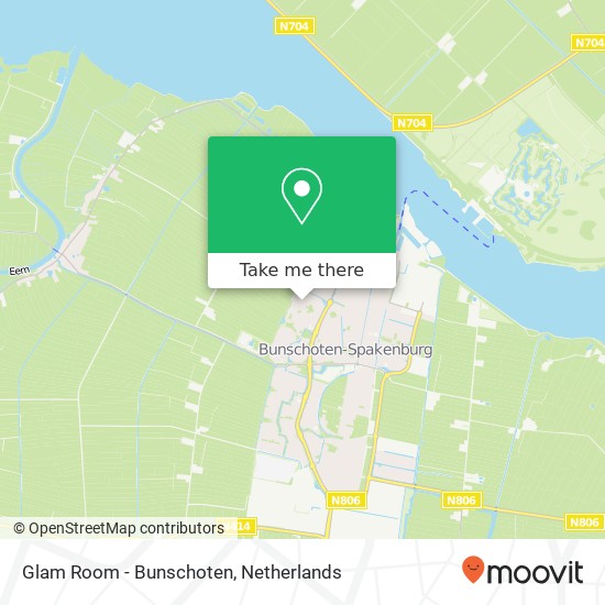 Glam Room - Bunschoten, Anthon van der Horstlaan kaart