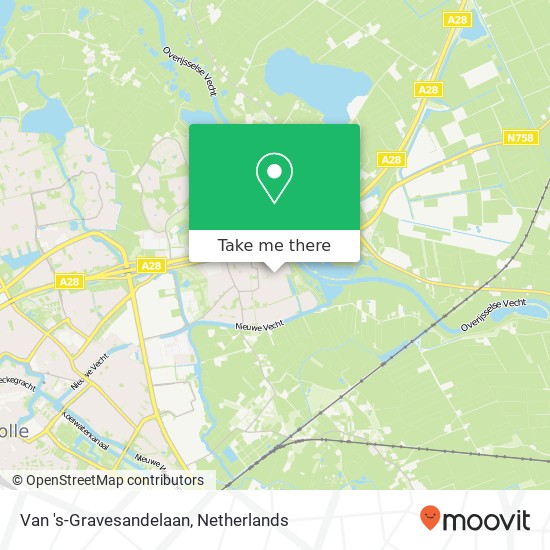 Van 's-Gravesandelaan, 8024 ZX Zwolle kaart