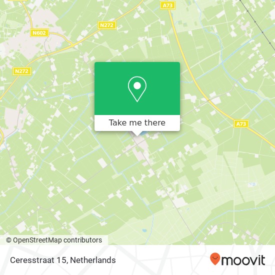 Ceresstraat 15, 5844 AC Stevensbeek kaart