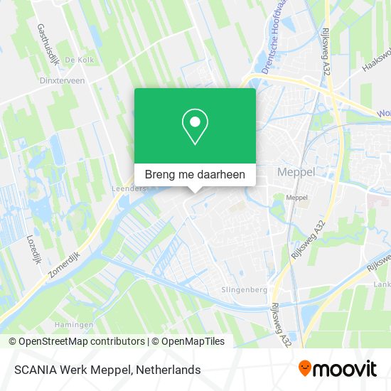 SCANIA Werk Meppel kaart