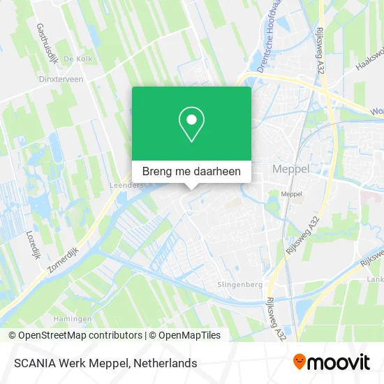 SCANIA Werk Meppel kaart