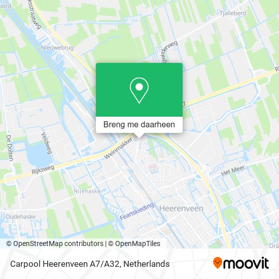 Carpool Heerenveen A7/A32 kaart