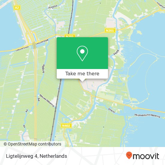 Ligtelijnweg 4, 3632 JM Loenen aan de Vecht kaart