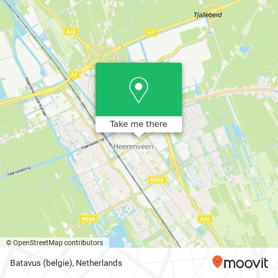 Batavus (belgie) kaart