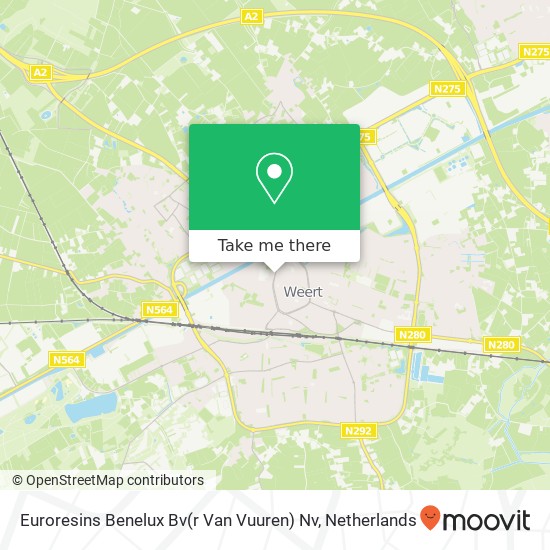 Euroresins Benelux Bv(r Van Vuuren) Nv kaart