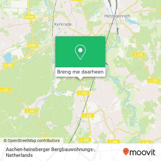 Aachen-heinsberger Bergbauwohnungs- kaart