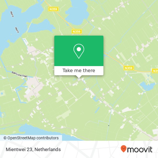 Mientwei 23, 8572 WB Rijs kaart