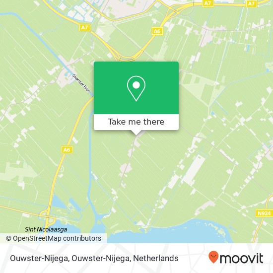 Ouwster-Nijega, Ouwster-Nijega kaart