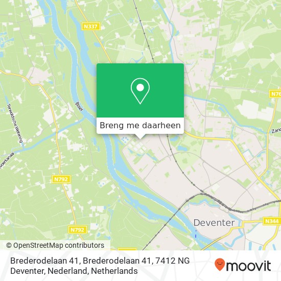Brederodelaan 41, Brederodelaan 41, 7412 NG Deventer, Nederland kaart