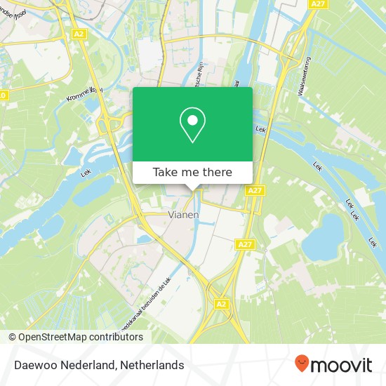 Daewoo Nederland kaart