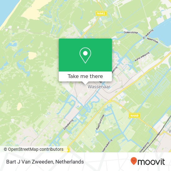 Bart J Van Zweeden kaart