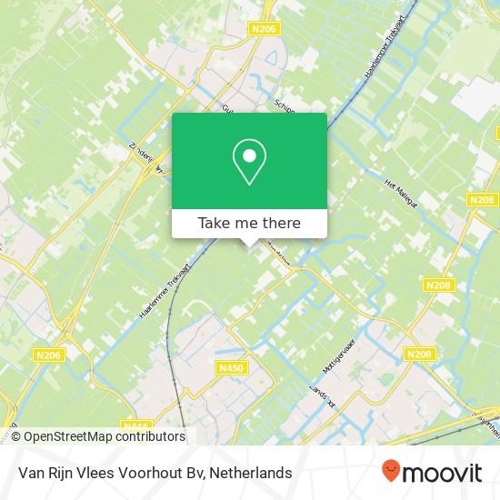 Van Rijn Vlees Voorhout Bv kaart