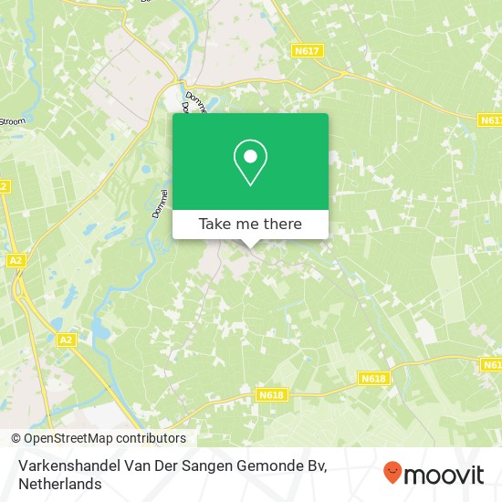 Varkenshandel Van Der Sangen Gemonde Bv kaart