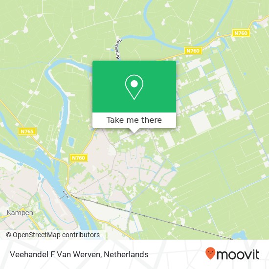 Veehandel F Van Werven kaart