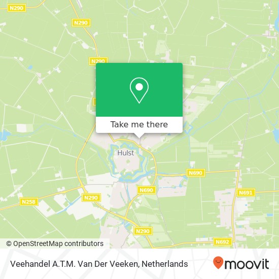 Veehandel A.T.M. Van Der Veeken kaart
