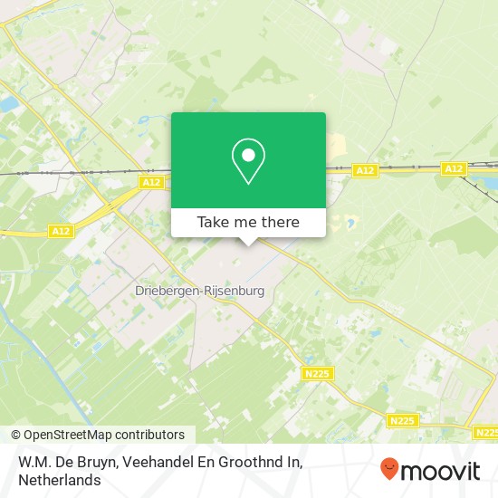 W.M. De Bruyn, Veehandel En Groothnd In kaart