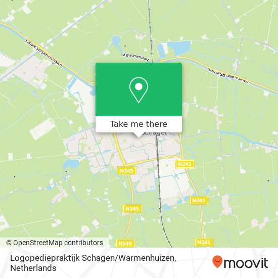 Logopediepraktijk Schagen / Warmenhuizen kaart
