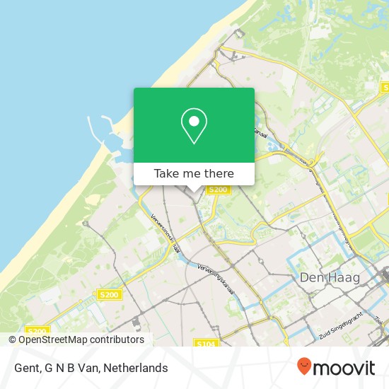 Gent, G N B Van kaart