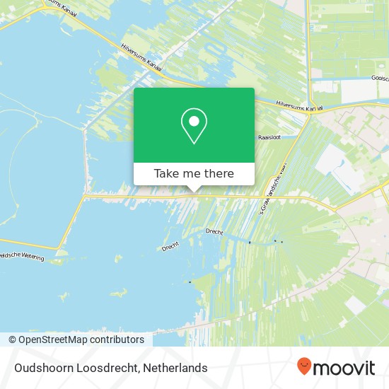 Oudshoorn Loosdrecht kaart