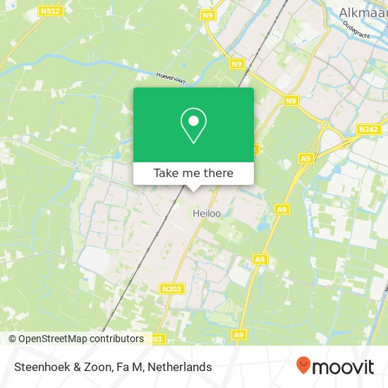 Steenhoek & Zoon, Fa M kaart