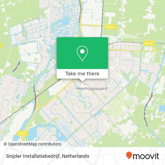 Snijder Installatiebedrijf kaart