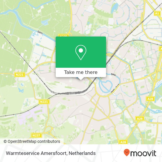 Warmteservice Amersfoort kaart