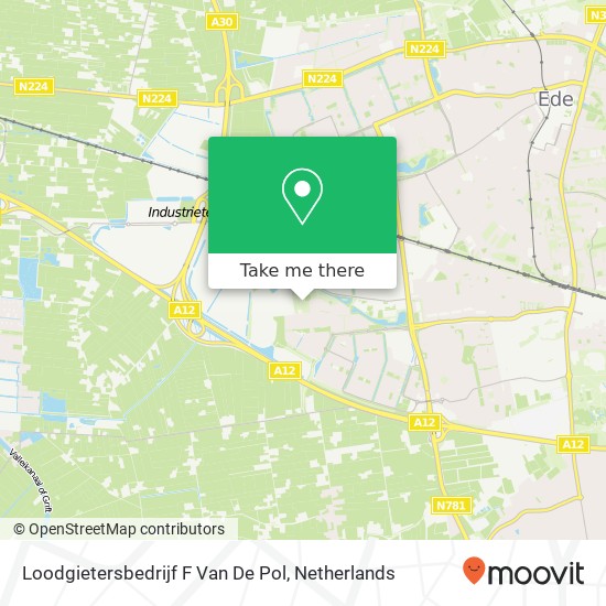 Loodgietersbedrijf F Van De Pol kaart