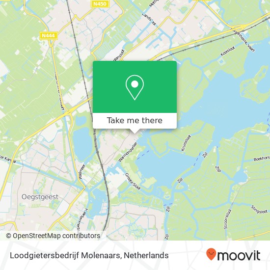 Loodgietersbedrijf Molenaars kaart