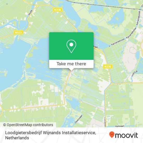 Loodgietersbedrijf Wijnands Installatieservice kaart