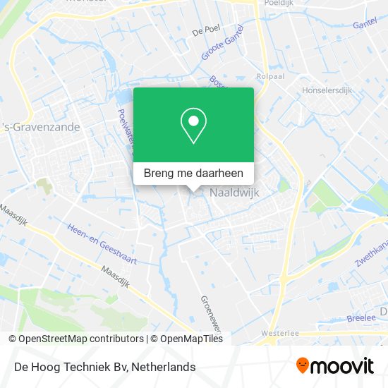De Hoog Techniek Bv kaart