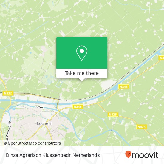 Dinza Agrarisch Klussenbedr kaart