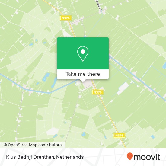 Klus Bedrijf Drenthen kaart
