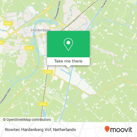 Rowitec Hardenberg Vof kaart