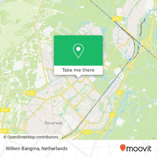 Willem Bangma kaart