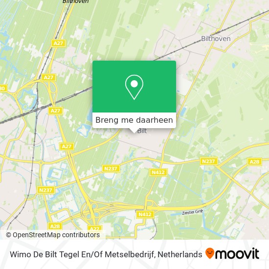 Wimo De Bilt Tegel En / Of Metselbedrijf kaart