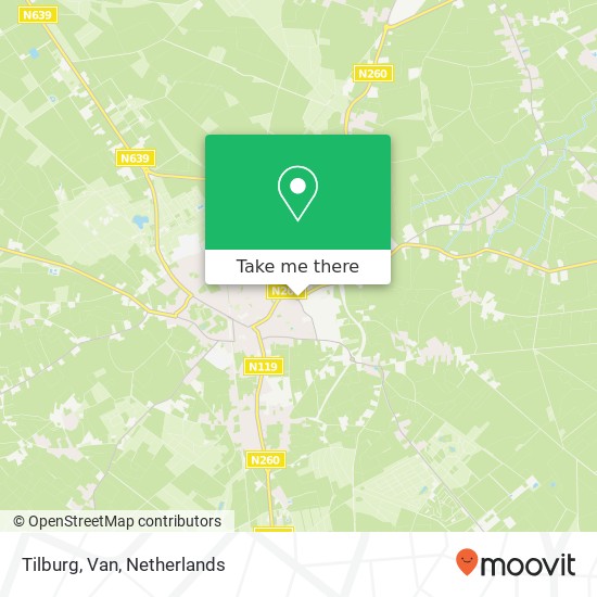 Tilburg, Van kaart