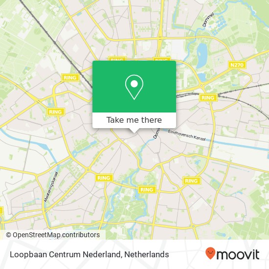 Loopbaan Centrum Nederland kaart