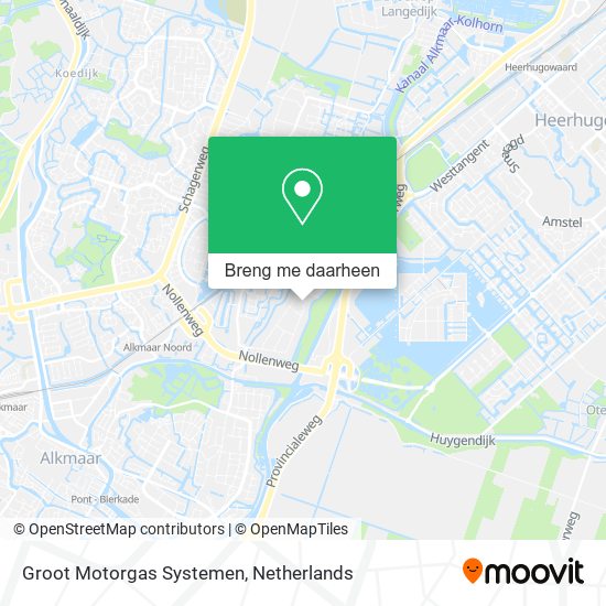 Groot Motorgas Systemen kaart