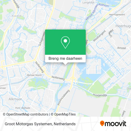 Groot Motorgas Systemen kaart