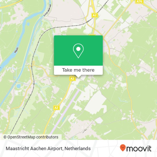 Maastricht Aachen Airport kaart