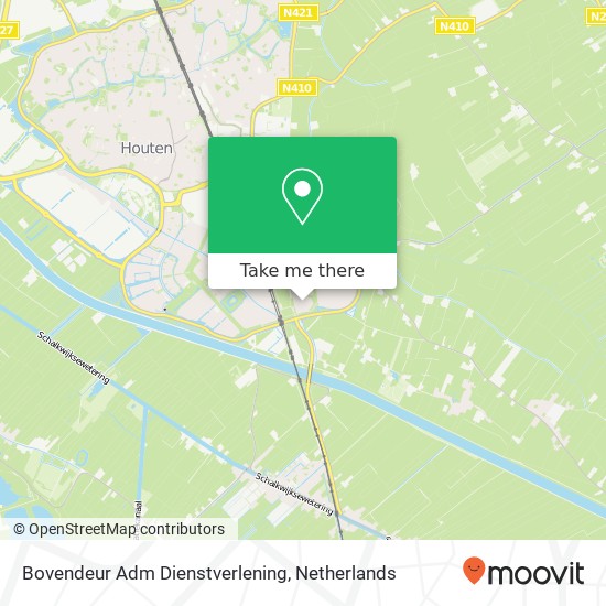 Bovendeur Adm Dienstverlening kaart