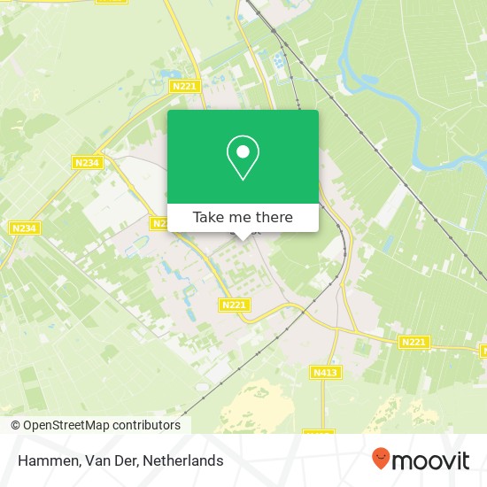 Hammen, Van Der kaart