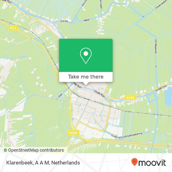 Klarenbeek, A A M kaart