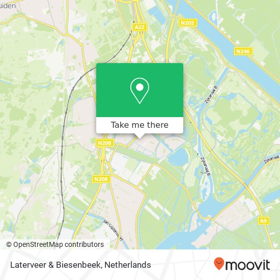 Laterveer & Biesenbeek kaart