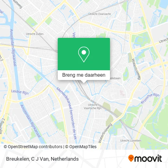 Breukelen, C J Van kaart