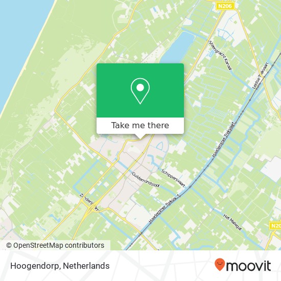 Hoogendorp kaart